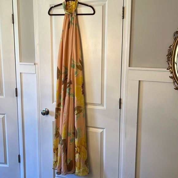 ASOS High Neck Split Back Floral Maxi Dress​ - Picture 2 of 5